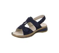 ara Damen Sandalen Hawaii Sandalette Schmuckelemente Veloursleder Fußbett Bequem Freizeit Uni Sandale