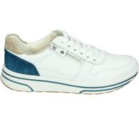 ara Damen Sapporo Sneaker, Weiss,Sand/Capri, 40 EU Weit