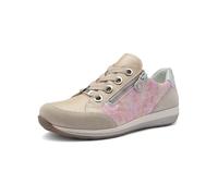 Keilsneaker ARA "OSAKA", Damen, Gr. 5,5 (38,5), rosa kombiniert, Glattleder, Veloursleder, Schuhe, Freizeitschuh, Halbschuh, Schnürer in Komfortweite H (= sehr weit) (21855249-5,5) rosa kombiniert