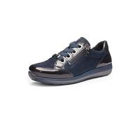 ara Osaka Schuhe Sneaker blau Metallic Lack 12-64587 für Damen, blau, Größe 36 EU / 3 UK