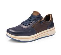 Ara Sneaker SAPPORO Damen dunkelblau, braun Weit Gr. 38,5 / 5,5 UK