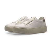 ara Damen Monaco Sneaker, Cream,Platin, 37.5 EU Weit