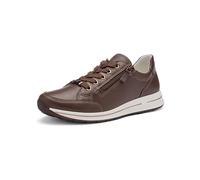 Keilsneaker ARA "OSAKA", Damen, Gr. 7,5 (41,5), mokka, Glattleder, unifarben, Schuhe, Freizeitschuh, Halbschuh, Schnürer in Komfortweite H (=sehr weit) (66320901-7,5) mokka