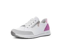 ara Damen Osaka Sneaker, Pebble,Weiss,Orchidee, 38 EU Weit