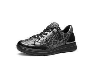 ARA Damen Sneaker Osaka schwarz, Steel, Graphit Gr. 41,5