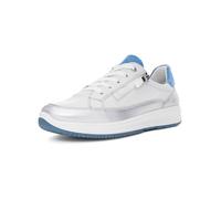 ara Damen Osaka Sneaker, Silber,Nebbia,Azzuro, 38.5 EU Weit