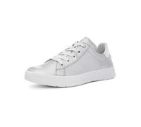 Sneaker ARA "ROM", Damen, Gr. 6 (39), bunt (silberfarben, weiß), Glattleder, metallic, sportlich, Schuhe, Schnürschuh, Retro Sneaker, Komfortschuh in Bequemweite G (= weit) (14100965-6) silberfarben,