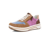 ARA Damen Sneaker Sapporo Biscuit,Azzuro,Natur,Orchidee,Whisky Gr. 37,5