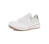 Ara Damen Sneaker Sapporo Leder Weiß/Silber/Platin Größe 41