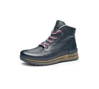 Winterboots ARA "OSAKA", Damen, Gr. 8 (42), blau (dunkelblau), Glattleder, unifarben, sportlich, Schuhe, Schnürboots, High Top Sneaker in G-Weite (= weit), Topseller (48492625-8) dunkelblau