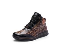 ara Osaka Sneaker mocca schwarz für Damen, animal, Größe 40 EU / 6,5 UK