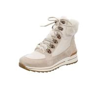 Winterboots ARA "OSAKA-SPORT" Gr. 4,5 (37,5), beige (sand, creme) Damen Schuhe Schnürstiefeletten mit Lammfellkragen, G-Weite (96436328-4,5)