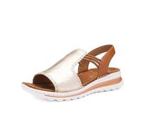 ara Damen Tampa Sandale, Sand,Cognac, 43 EU