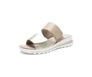 ara Damen Tampa Slipper, Platin,Sand, 40 EU