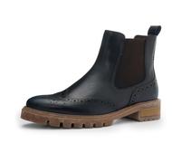 Stiefelette ARA "Ara Stiefelette Leder/Textil", Damen, Gr. 42, blau (dunkelblau), Leder, Textil, casual, Schuhe (30641106-42) dunkelblau