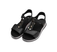 Keilsandalette ARA "OSAKA-S", Damen, Gr. 36, schwarz, Glattleder, unifarben, Basic, Schuhe, Keilabsatz, Riemchensandale mit High Soft-Funktion, H-Weite (21979565-36) schwarz
