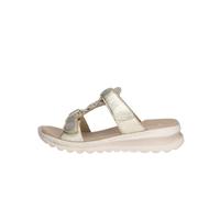 Pantolette ARA "TAMPA" Gr. 40, goldfarben Damen Schuhe Pantoletten Keilabsatz, Sommerschuh, Schlappen in Bequemweite G (= weit) (86259437-40)