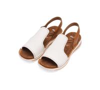 ara Damenschuhe Klassische Pantoletten WEISS,COGNAC WEISS/COGNAC - Gr. - 42