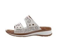 Pantolette ARA "HAWAII", Damen, Gr. 43, weiß, Glattleder, Lyralochung, Schuhe Pantolette, Keilabsatz, Schlupfschuh, Sommerschuh, in G-Weite (= weit) (54176451-43) weiß