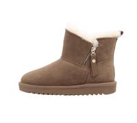 Winterboots ARA "ALASKA Zip", Damen, Gr. 36, cognac zip, Veloursleder, Lammfell, unifarben, sportlich, Schuhe, Stiefel aus echtem Lammfell mit Reißverschluss, G-Weite (weit) (45018954-36) cognac zip
