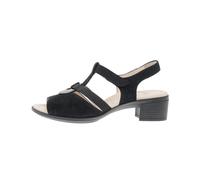 Ara Sandalette Lugano – bequeme Weite G – Damen Schwarz Größe 42