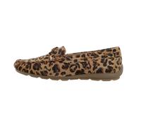 Mokassin ARA "ALABAMA", Damen, Gr. 5 (38), braun (leo), Veloursleder, Schuhe Mokassin, Loafer, Mokassin, Flats in Bequemweite G (= weit) (12012958-5) leo