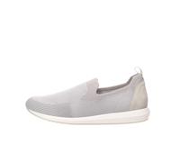 Slip-On Sneaker ARA "LISSABON" Gr. 7, grau (hellgrau) Damen Schuhe Sneaker mit elastischem Sockenschaft, G-Weite (91758831-7)