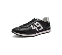 Sneaker ARA "PORTOFINO", Damen, Gr. 42, schwarz, creme, Glattleder, Schuhe Sneaker, Freizeitschuh, Halbschuh, Schnürschuh in Bequemweite G 1/2 (= weit) (72648167-42) schwarz, creme