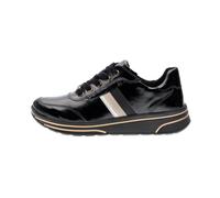 ara Sneaker Leder/Textil Schwarz Lack