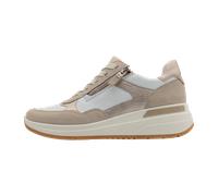Ara Keilsneaker GARDA Damen Beige Glattleder/Velours Gr. 6,5 (EU 40) Wechselfußbett H‑Weite