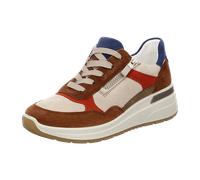 ara Damen Garda Sneaker, Nuts,Sand,Pumpkin,SESAM,Indigo, 37.5 EU Weit