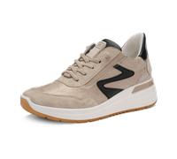 ara Garda Sneaker beige schwarz für Damen, beige, Größe 42 ½ EU / 8,5 UK