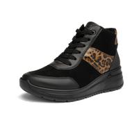 ara Garda Sneaker schwarz leo für Damen, animal, Größe 42 EU / 8 UK