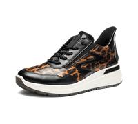ara Garda Sneaker schwarz nuts für Damen, animal, Größe 37 ½ EU / 4,5 UK