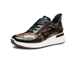 ara Garda Sneaker schwarz nuts für Damen, animal, Größe 37 ½ EU / 4,5 UK