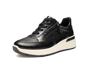ara Garda Sneaker schwarz steel für Damen, schwarz, Größe 40 EU / 6,5 UK