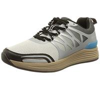 ara Herren Chicago Sneaker, Black/Light Grey,Dark-Grey, 44 EU