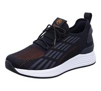 ara Herren Chicago Sneaker, Blue,ORANGE, 40 EU