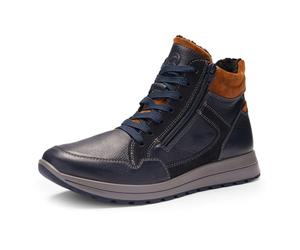 ara Herren Matteo 2.0 Stiefelette, BLAU,Nuts, 43 EU Weit