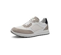 ara Herren Matteo Sneaker, Pebble,Weiss,BLAU, 45 EU Weit