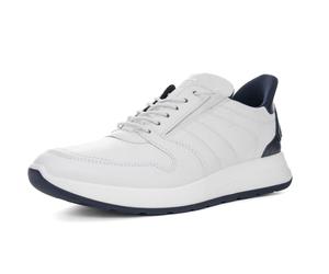 Ara - Herren Slipper Matteo whiteleder WEISS,BLAU - Gr. - EU 44