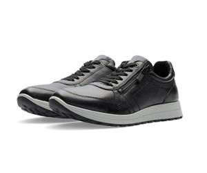 Ara - Herren Sneaker Matteo schwarz SCHWARZ,BLAU - Gr. - EU 43