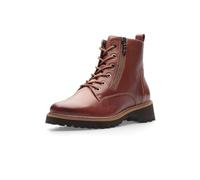 Schnürstiefelette ARA "KENT" Gr. 7 (40,5), braun (cognac) Damen Schuhe Reißverschlussstiefeletten mit Profilsohle (61202318-7)