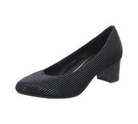 ara Knokke Pumps schwarz Lack-Streifen 12-11486 für Damen, schwarz, Gr. 41 EU / 7 UK