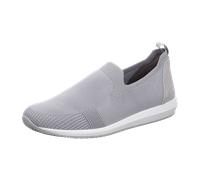 Slip-On Sneaker ARA "LISSABON" Gr. 5,5, grau (hellgrau) Damen Schuhe Sneaker mit elastischem Sockenschaft, G-Weite (91758831-5,5)