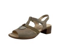 Ara Sandalette LUGANO 12-35730 05 Beige Damen mit Absatz Weit Größe 38