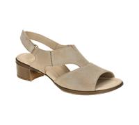 ara Lugano Sandalette beige sand Schimmer 12-35732 für Damen, beige, Größe 37 EU / 4 UK