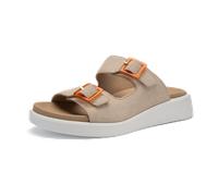 ara Madeira Pantolette beige H-Weite Klett 12-21404 für Damen, beige, Größe 35 EU