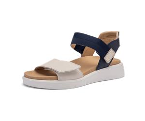 ara Madeira Sandale cream blau für Damen, blau, Größe 37 EU