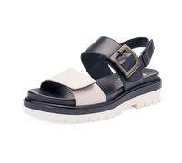 ara Malaga Sandale cream schwarz für Damen, schwarz, Größe 36 EU